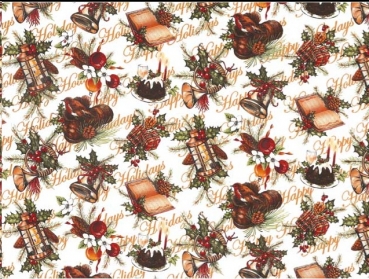 Decal – Chintz – XMAS CHINTZ CLEAR WITH TEXT – ca. 50 x 70 cm